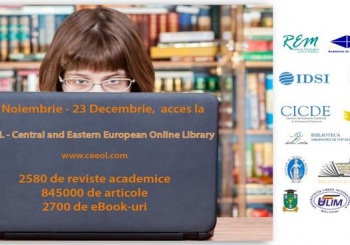 <b>Central and Eastern European Online Library (CEEOL)</b> – bază de date internațională